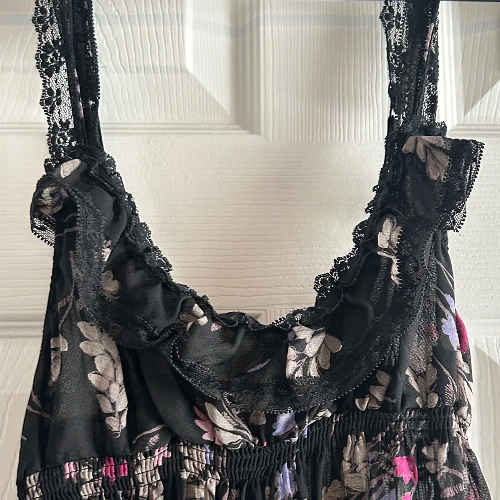 Floral Lace Trim Slip Dress - Picture 13 of 13